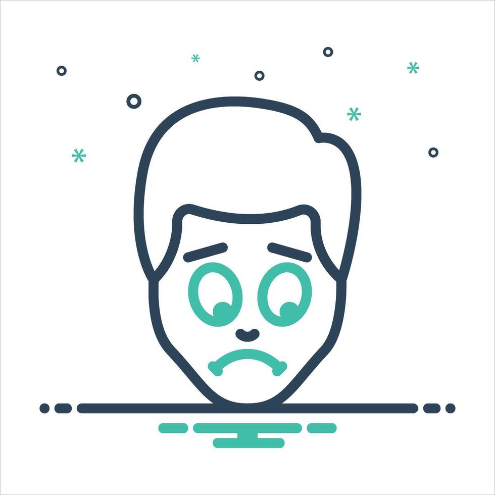 Mix icon upset vector