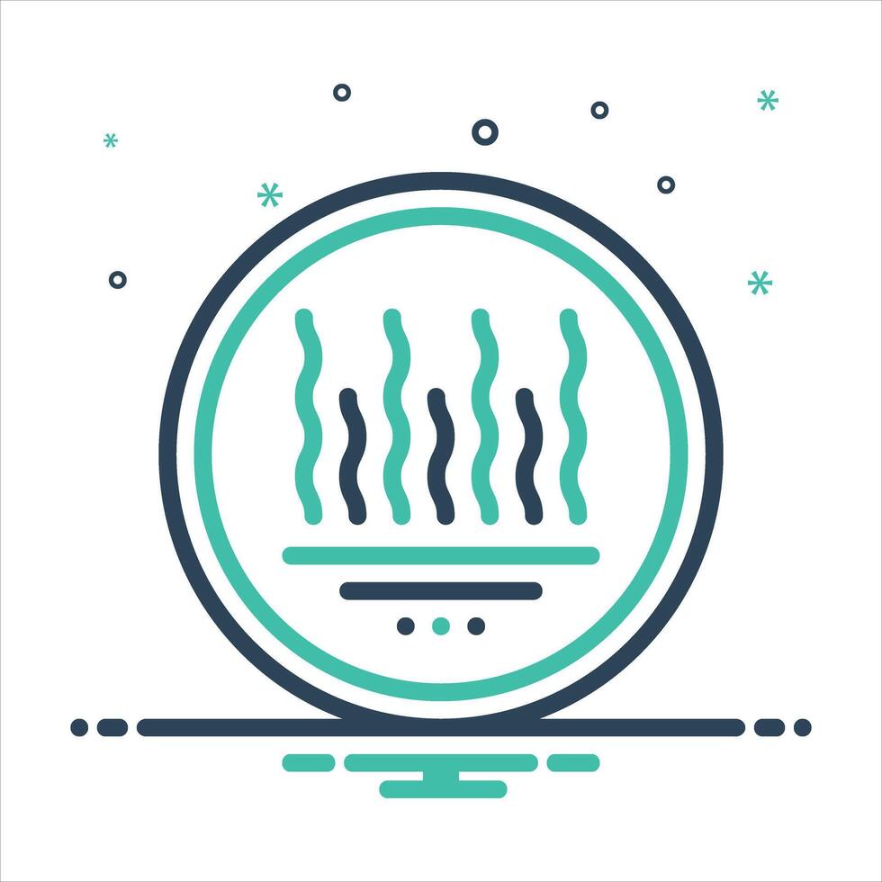 Mix icon hot-surface vector