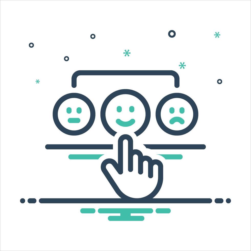Mix icon customer-survey vector