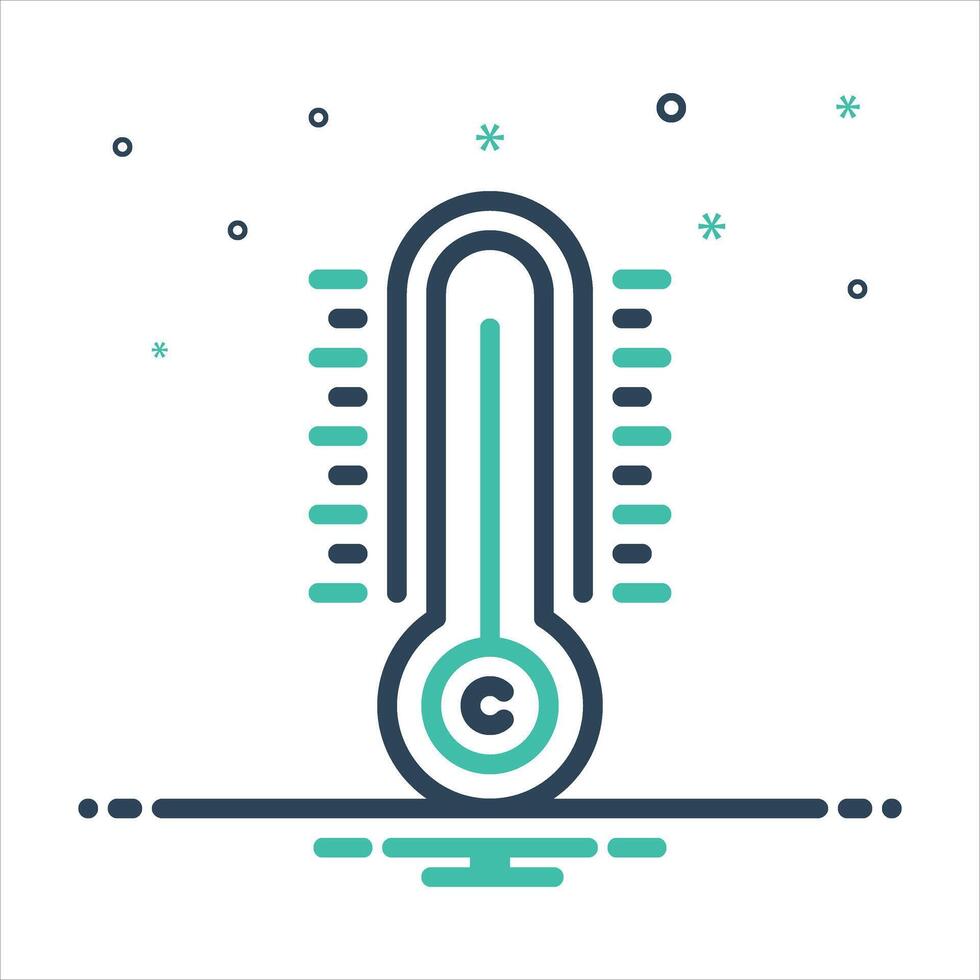 Mix icon celsius vector
