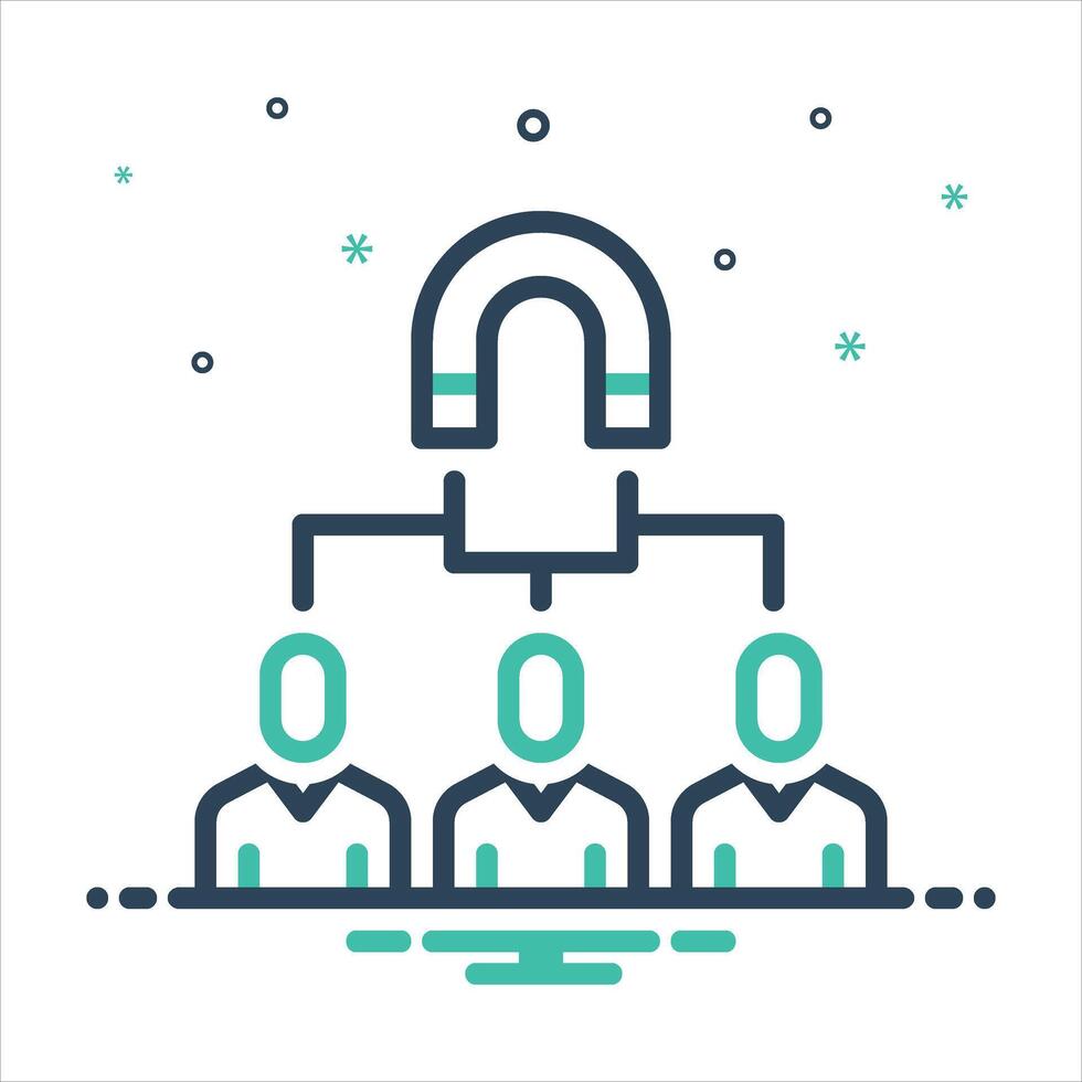 Mix icon engagement vector