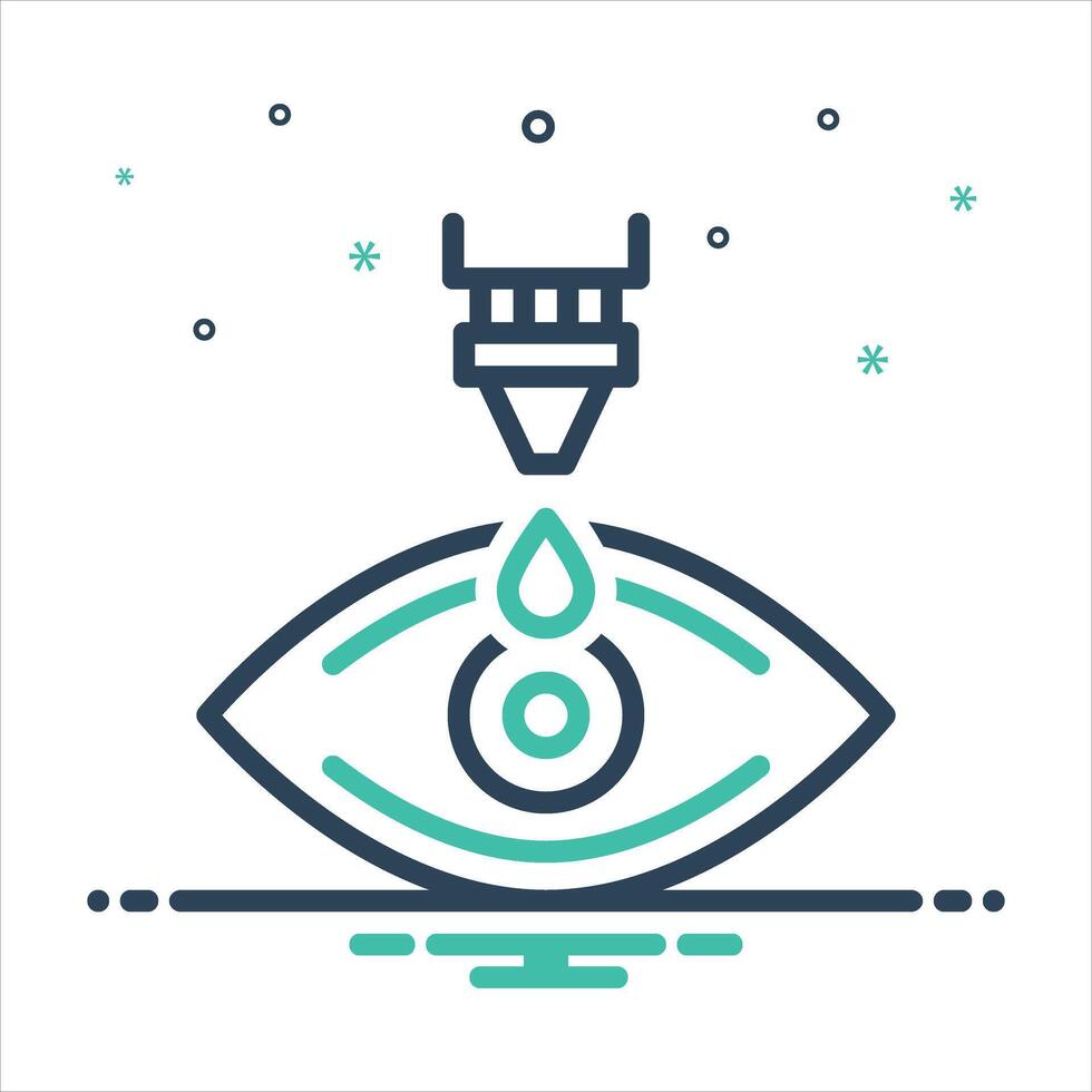 Mix icon drop vector