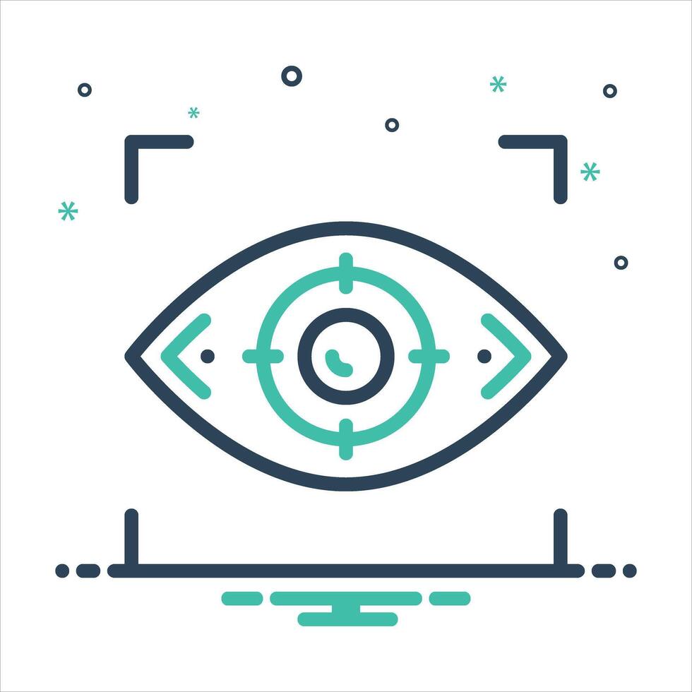 Mix icon focus vector