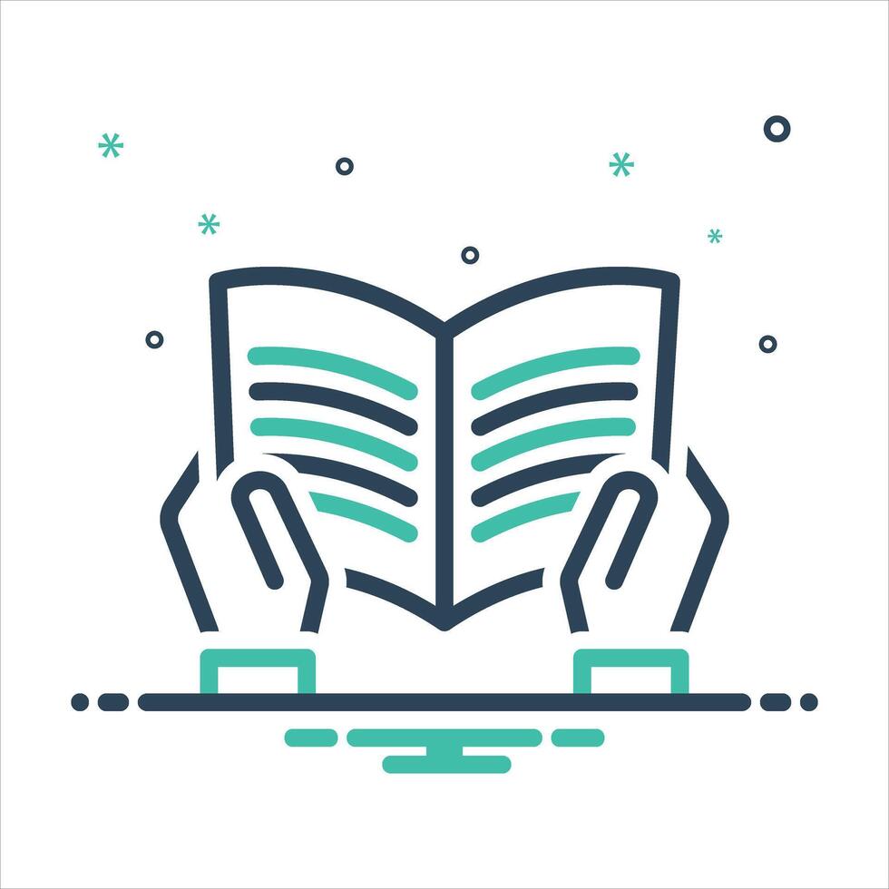 Mix icon read vector