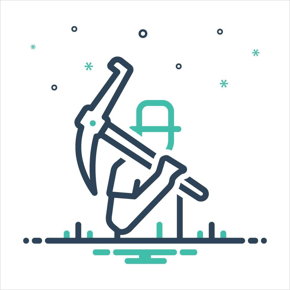 Mix icon farmer vector