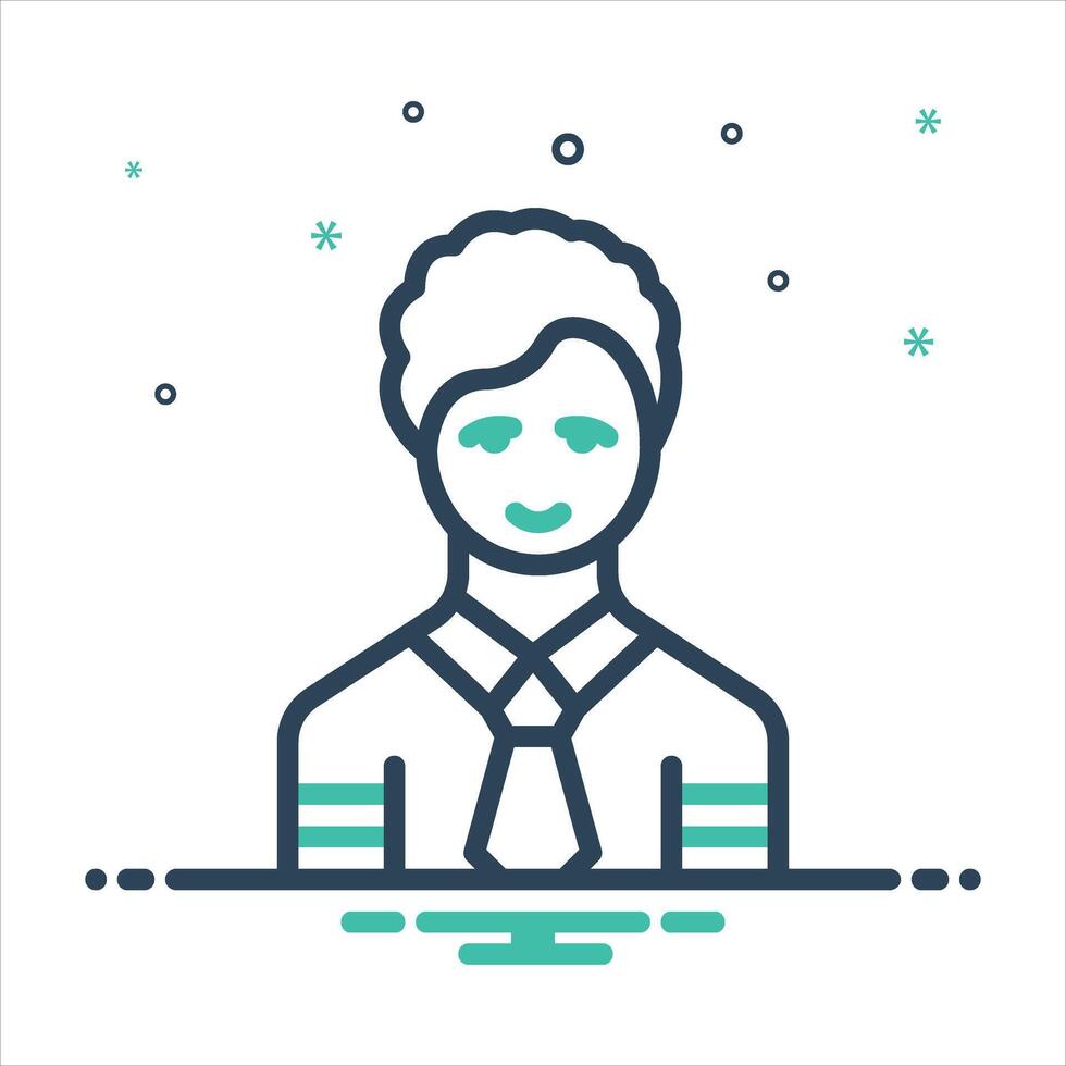 Mix icon student vector