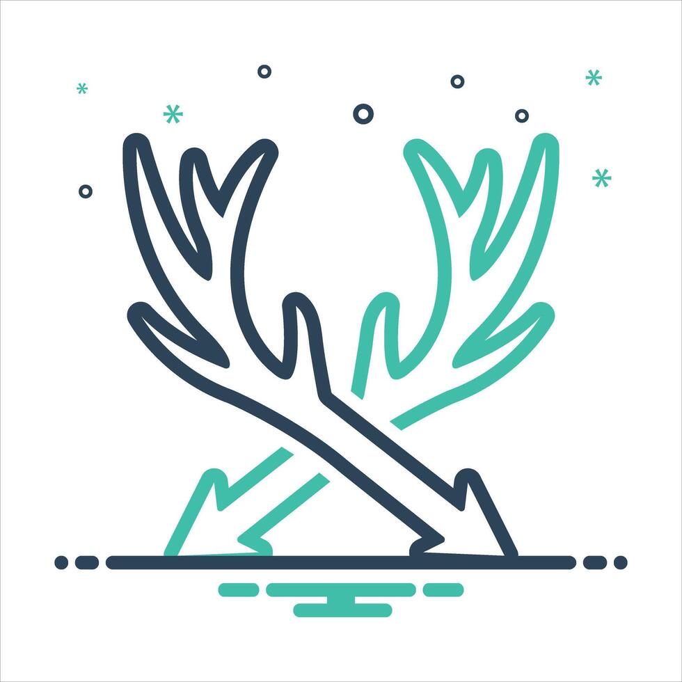 Mix icon hunting vector