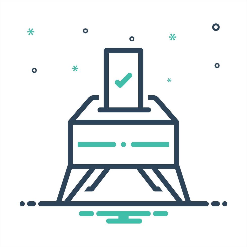 Mix icon vote vector