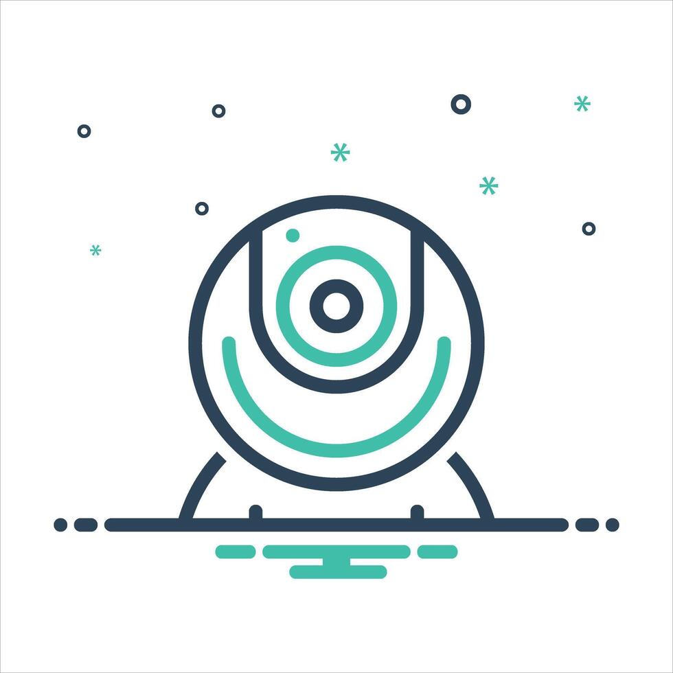 Mix icon webcam vector