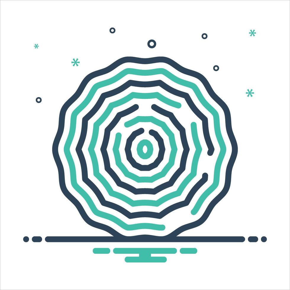 Mix icon ripple vector