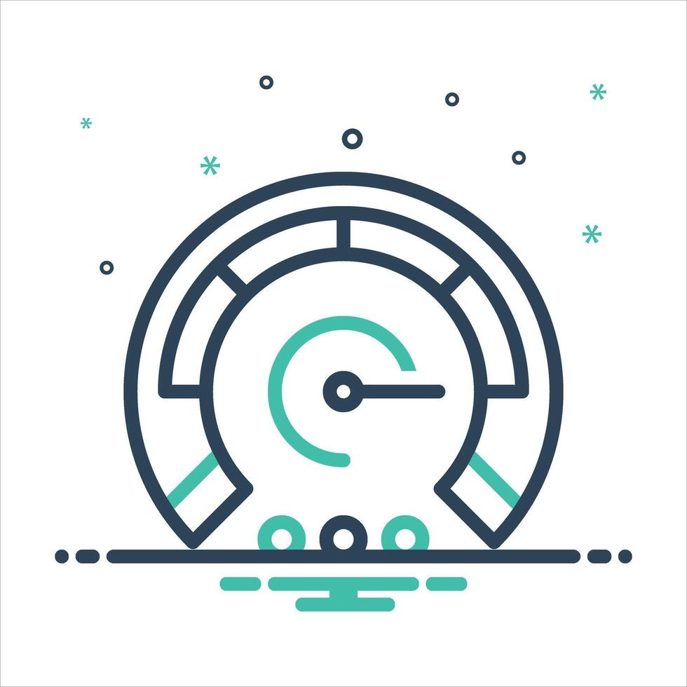 Mix icon speed vector