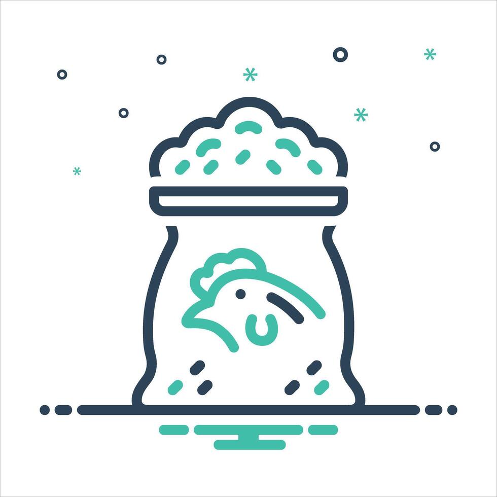 Mix icon feeding vector