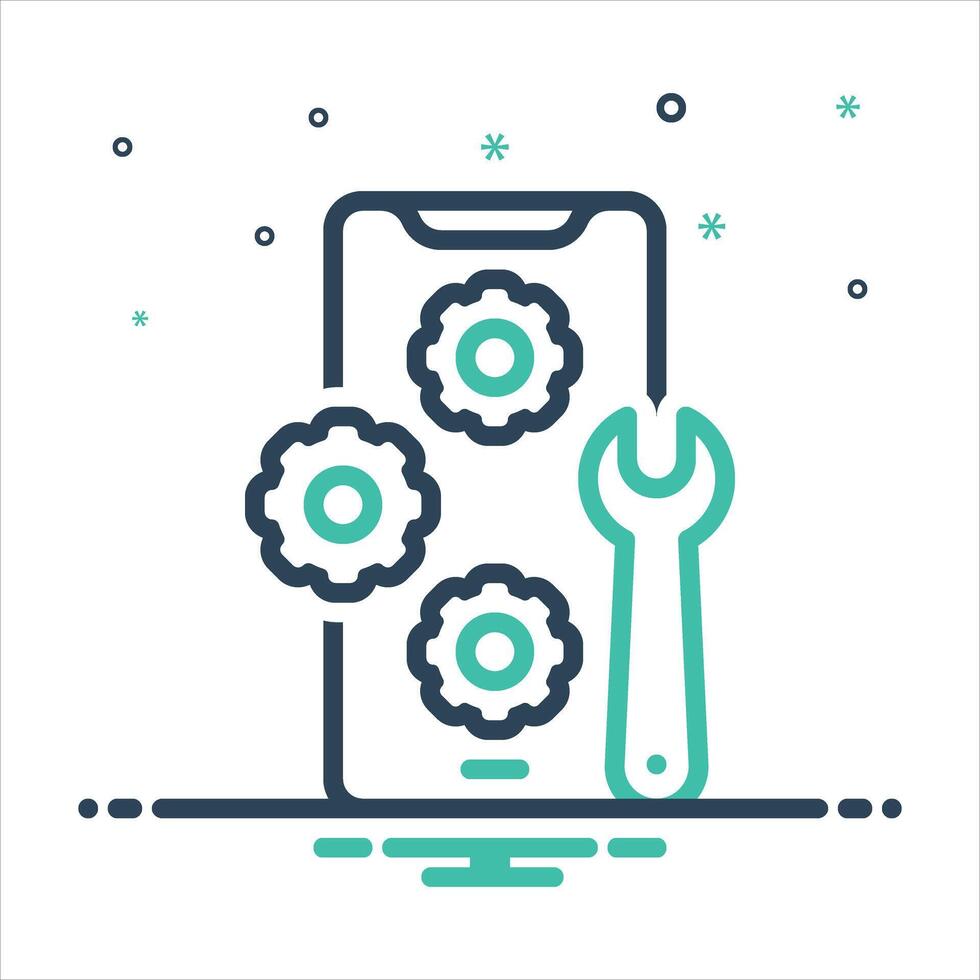 Mix icon fix vector
