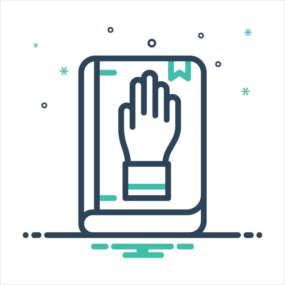 Mix icon pledge vector