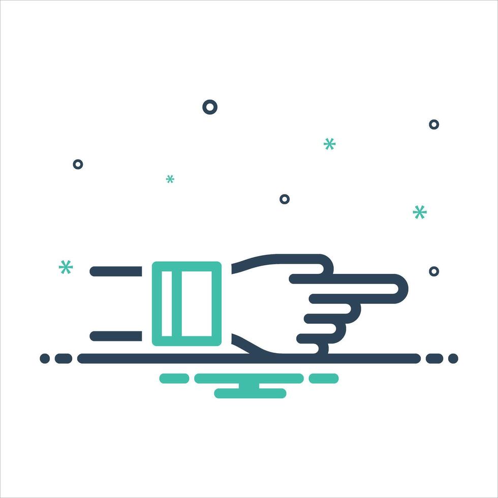 Mix icon point vector