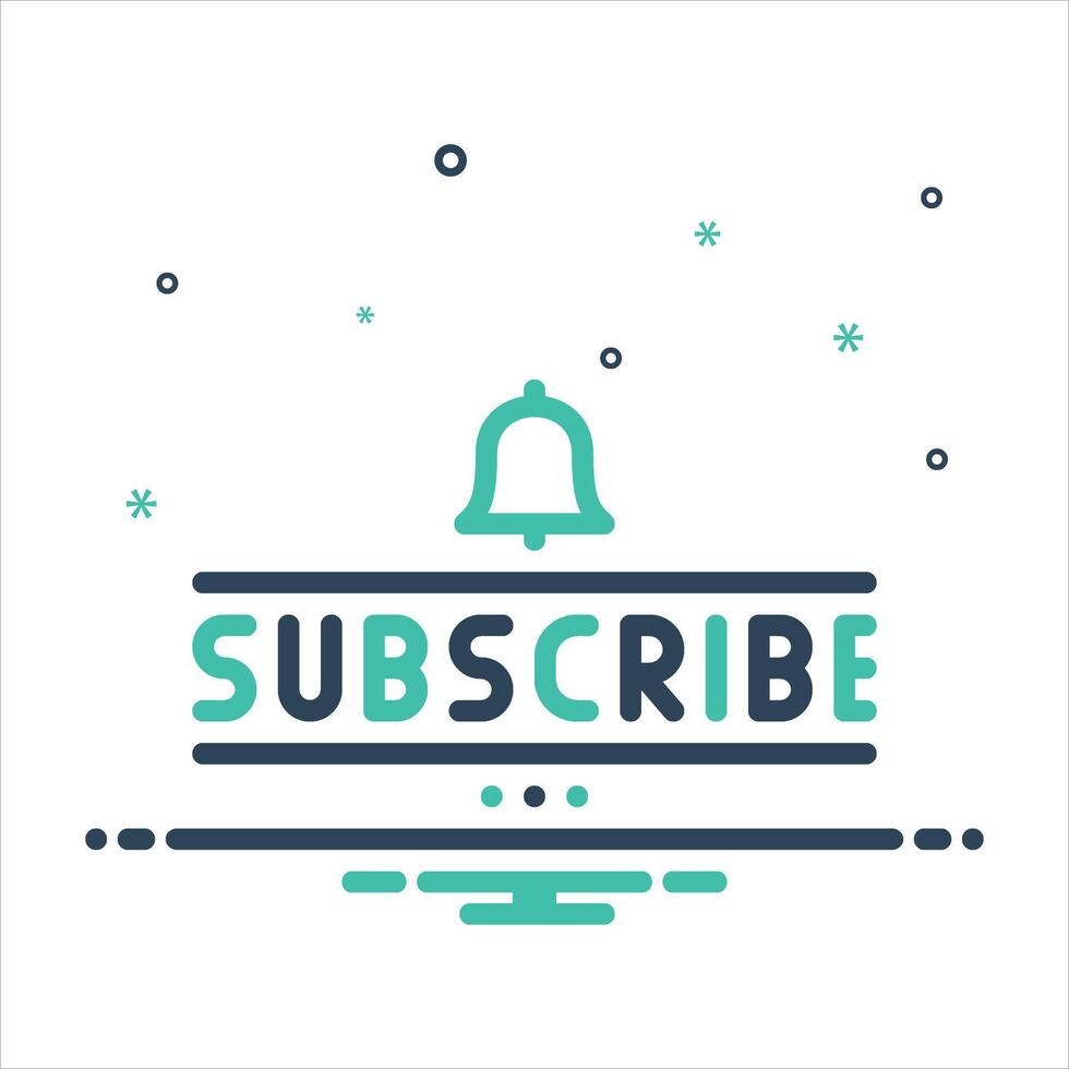 Mix icon subscribe vector