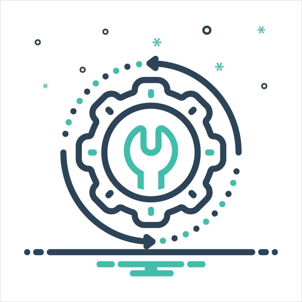 Mix icon restore vector