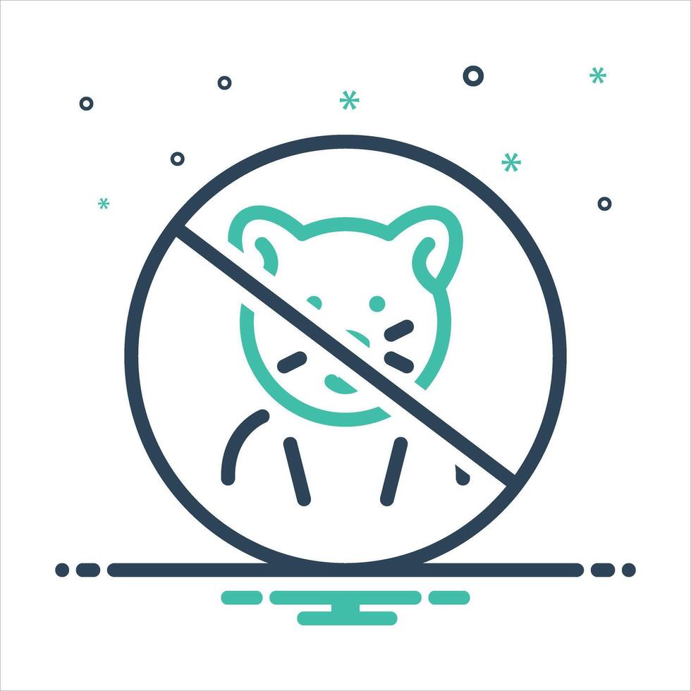 Mix icon not-allowed vector