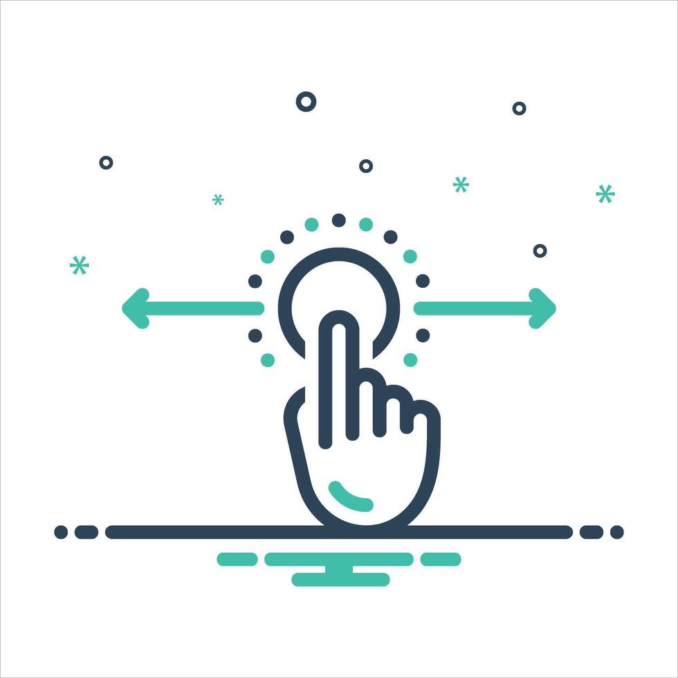 Mix icon scroll vector