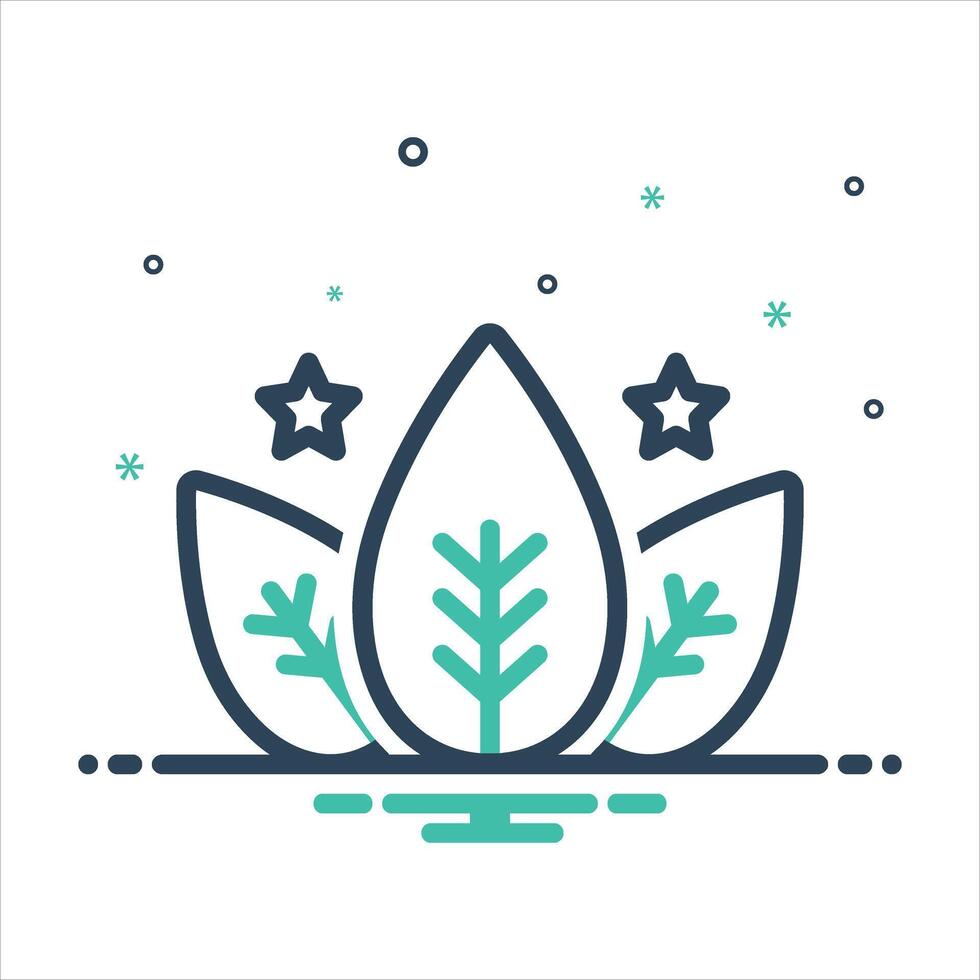 Mix icon organic vector