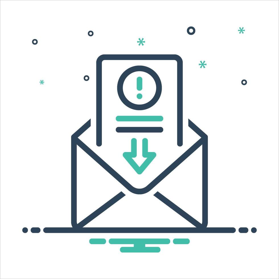 Mix icon notice vector