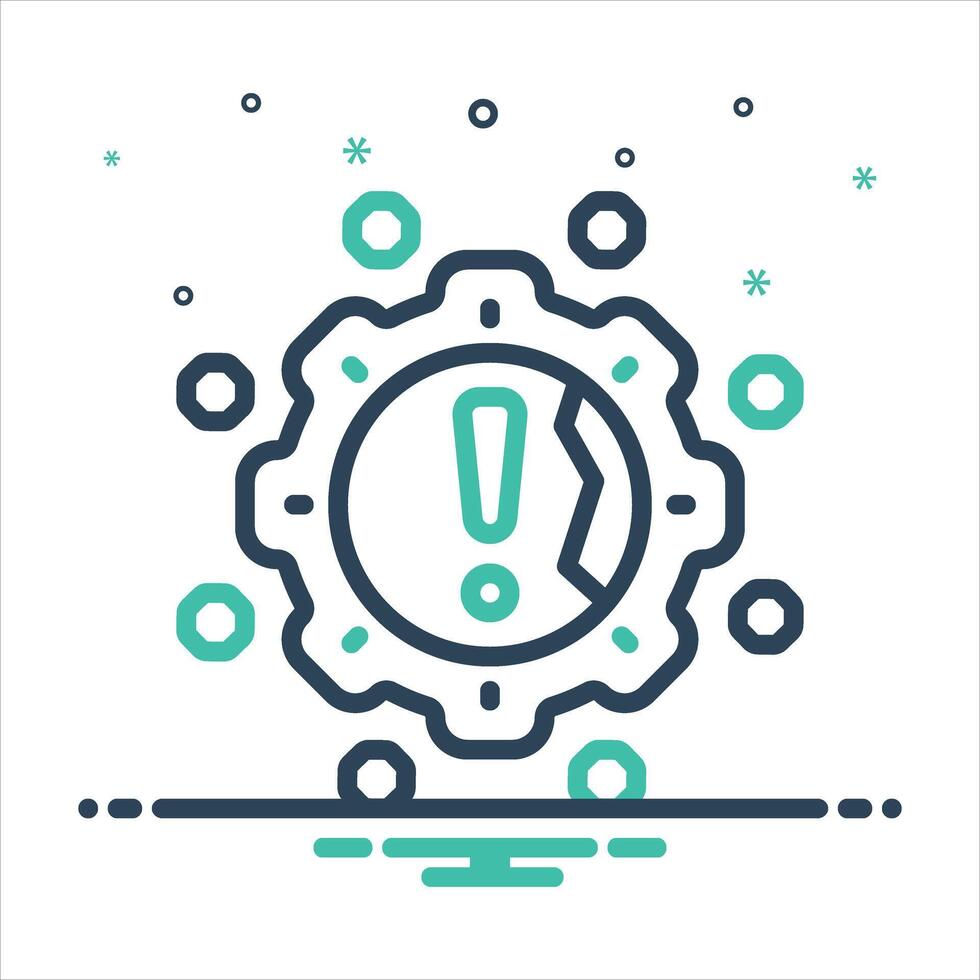 Mix icon broken vector
