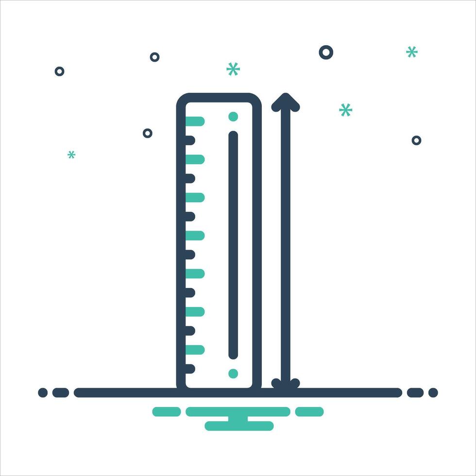 Mix icon ruler vector