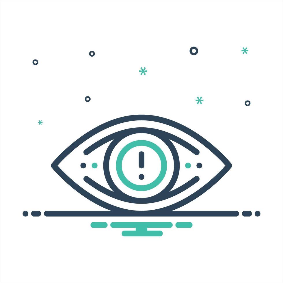 Mix icon eye-mark vector