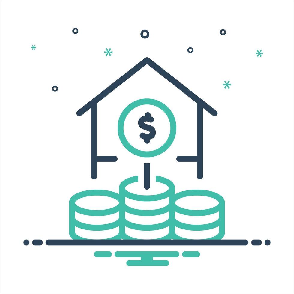 Mix icon saving vector