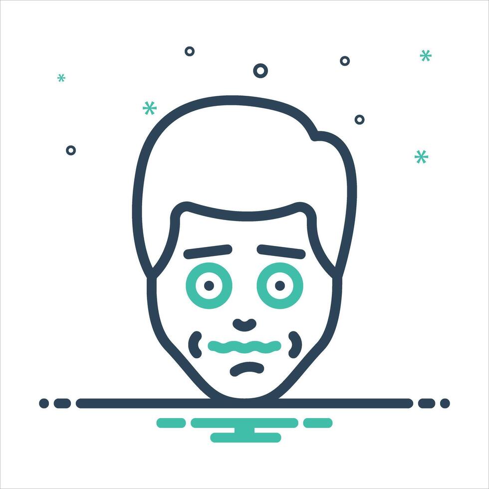 Mix icon nervous vector