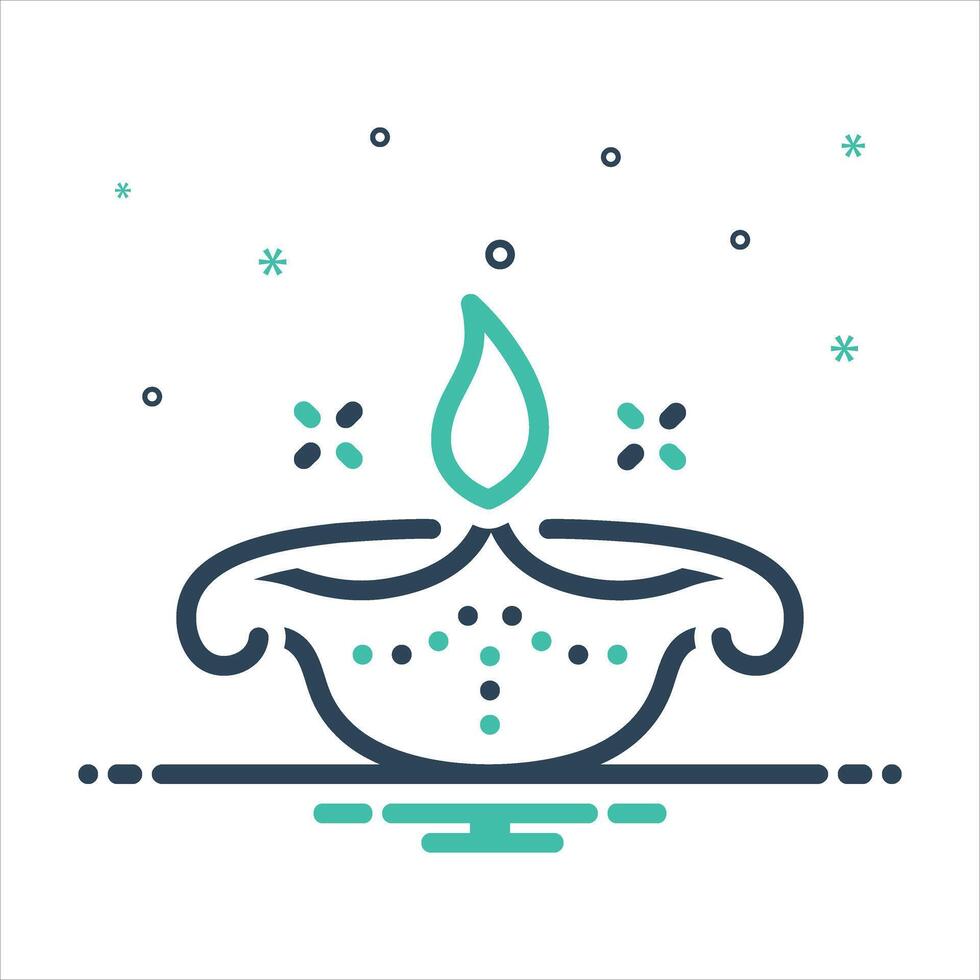 Mix icon wick vector