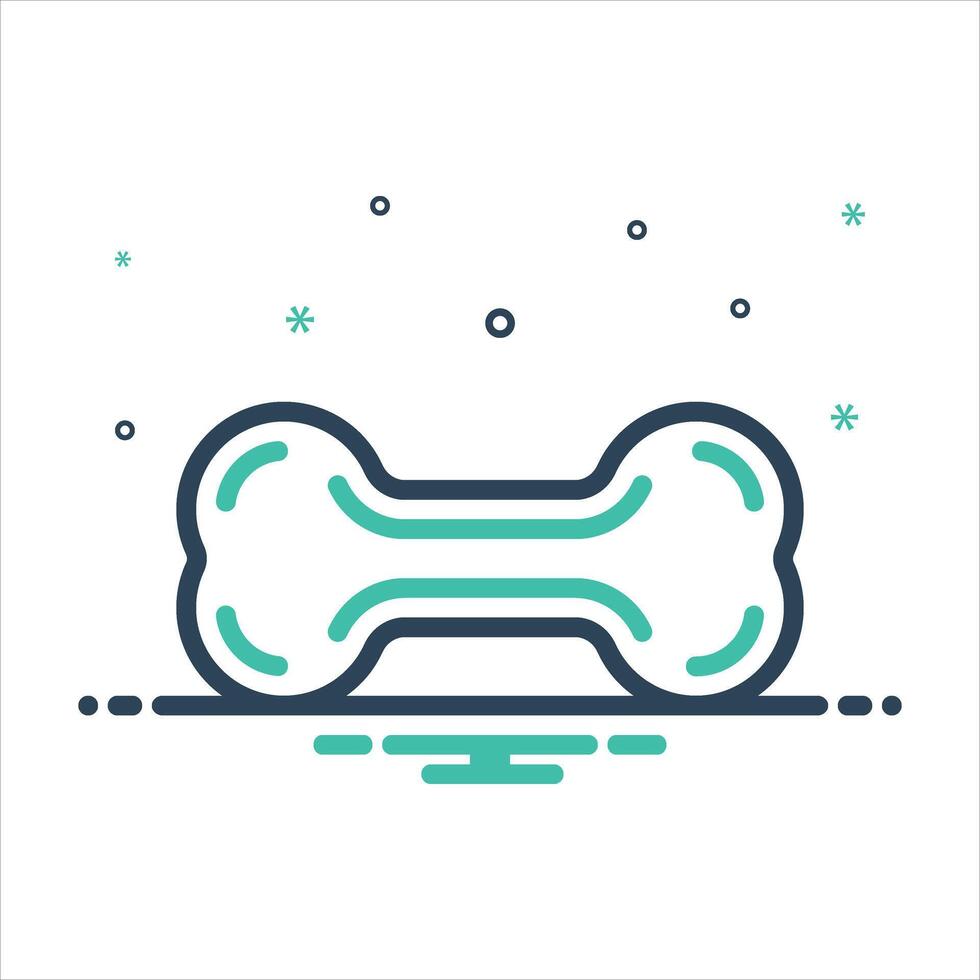 Mix icon bone vector