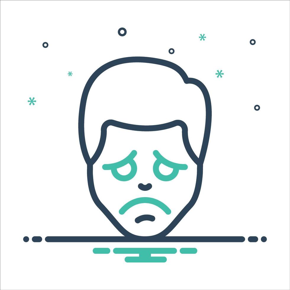 Mix icon lonely vector