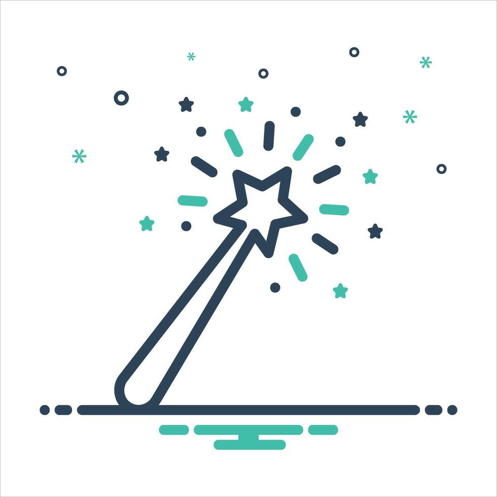 Mix icon sparkler vector