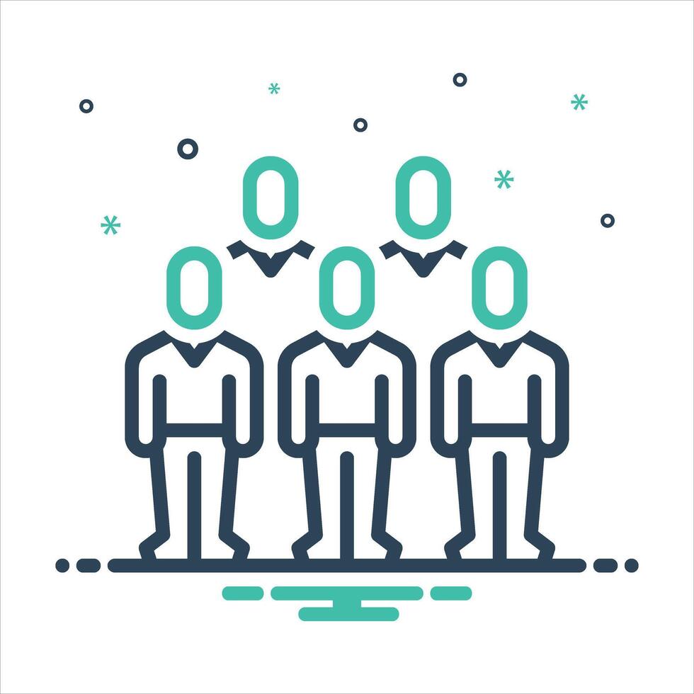Mix icon community vector