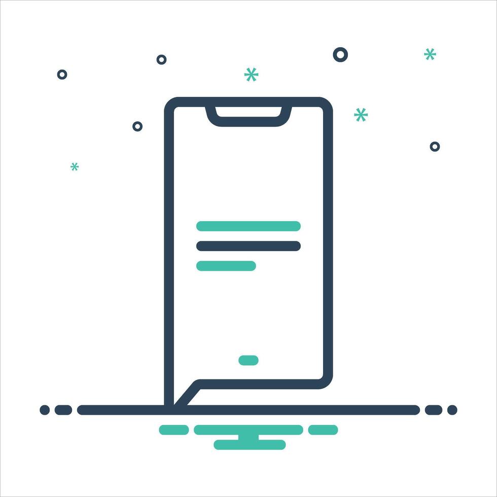 Mix information icon vector