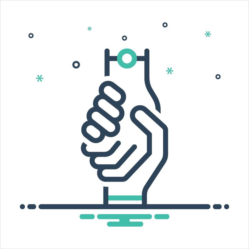 Mix icon help vector