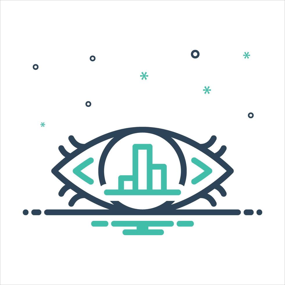 Mix icon visualization vector