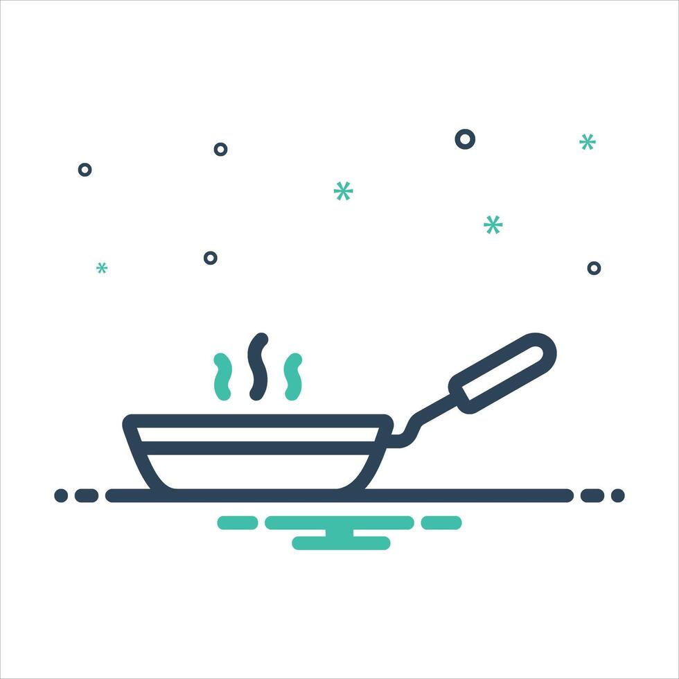 Mix icon pan vector