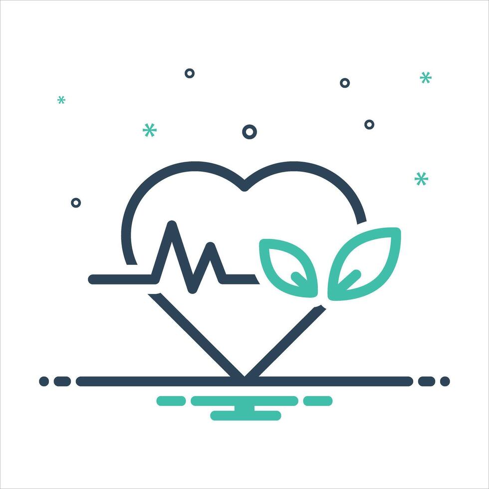 Mix icon healthy-lifestyle vector