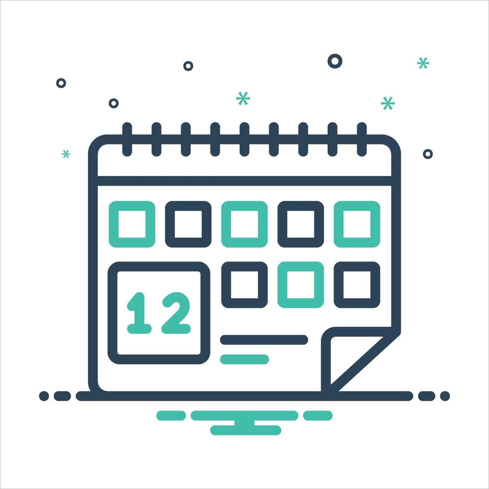 Mix icon date vector