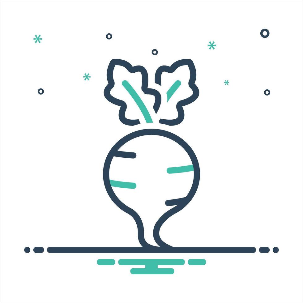 Mix icon beetroot vector