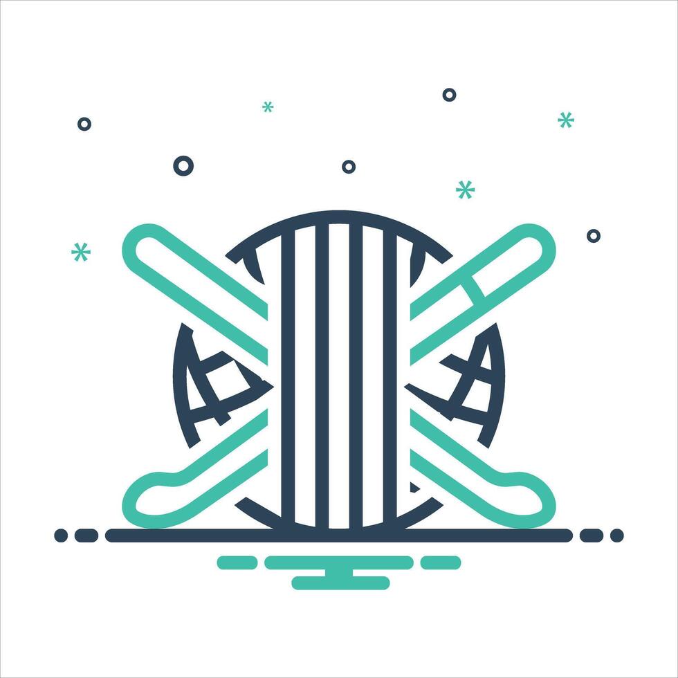 Mix icon yarn-ball vector