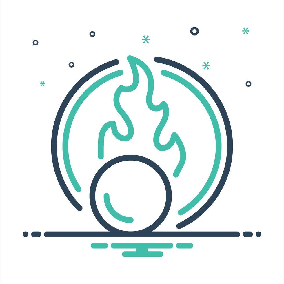 Mix icon oxidizing vector