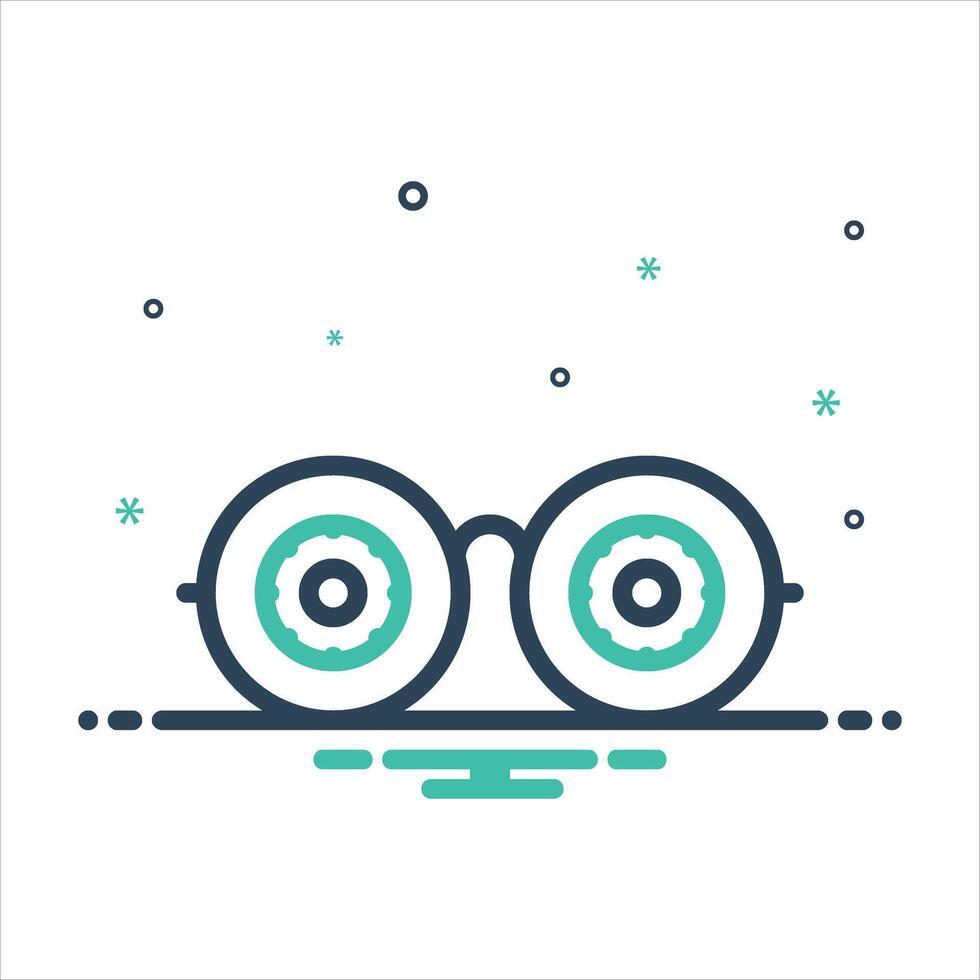Mix icon observe vector