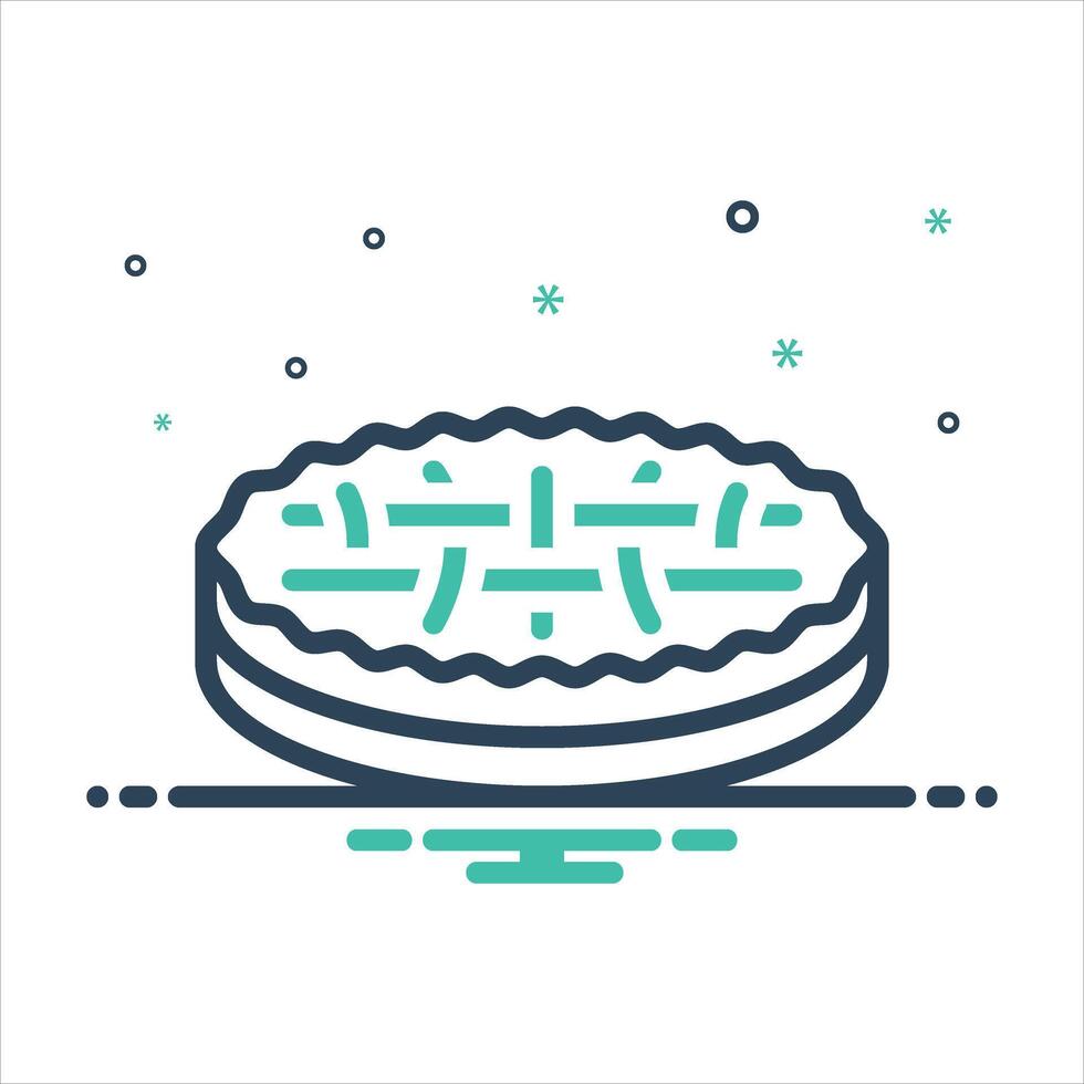 Mix icon pie vector