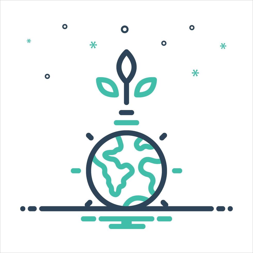 Mix icon environment vector