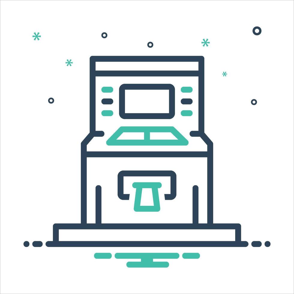 Mix icon atm vector