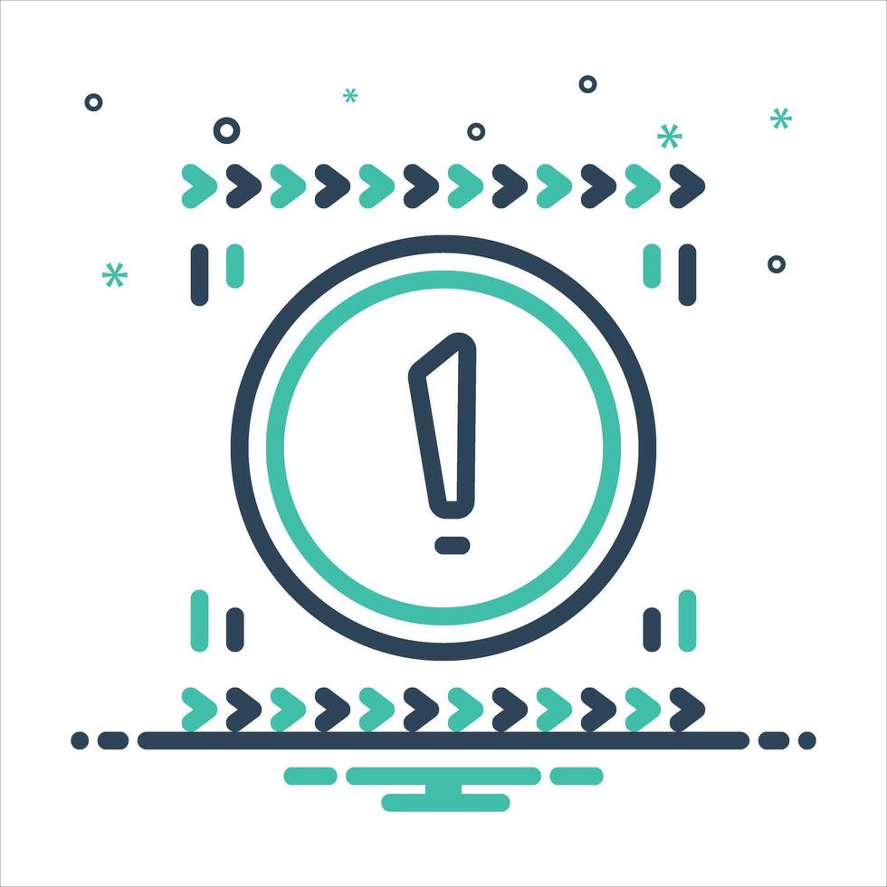 Mix icon warn vector