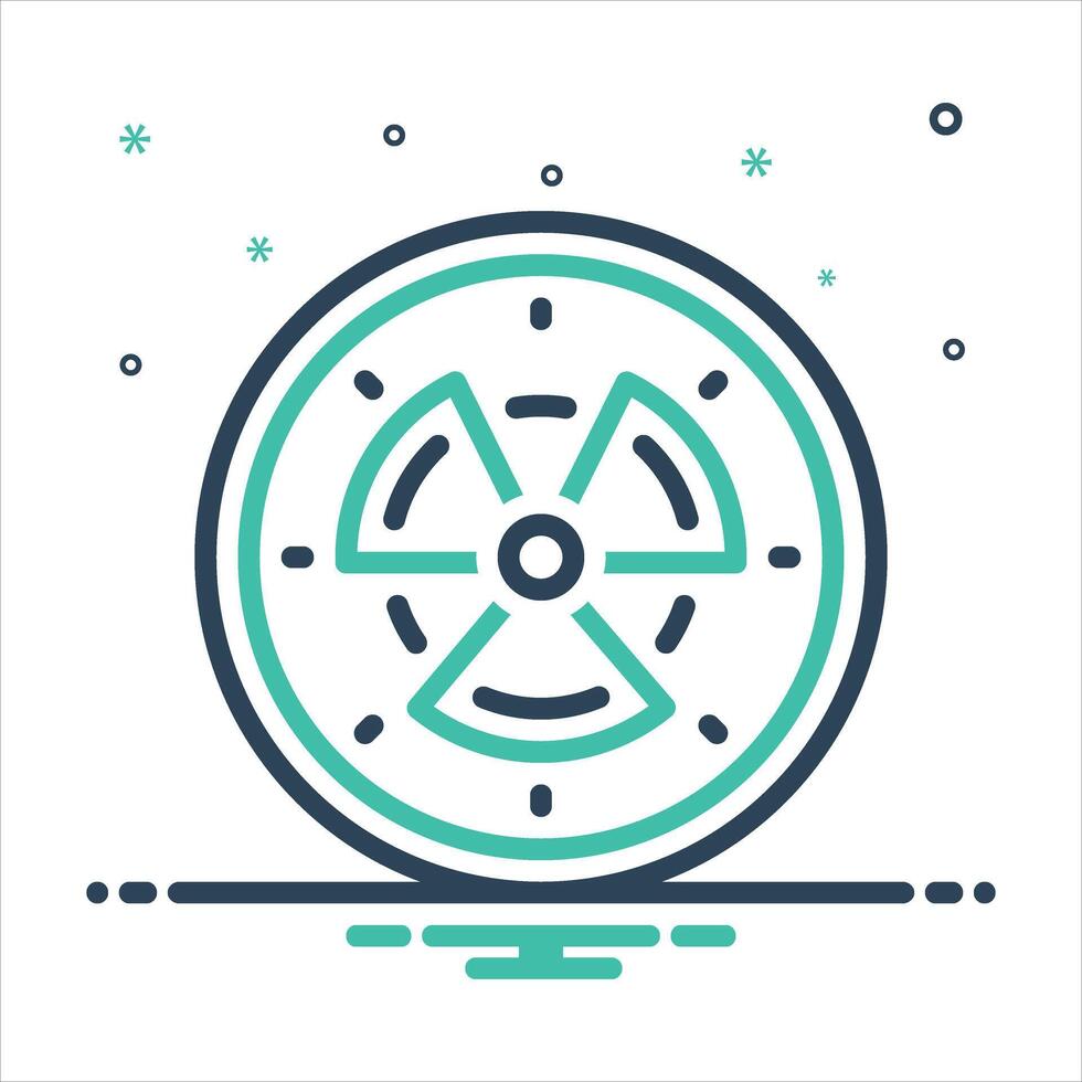 Mix icon toxic vector
